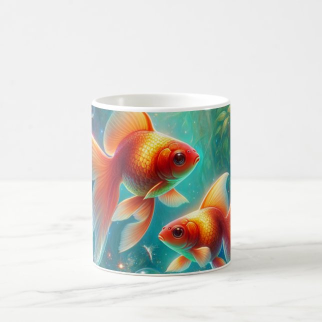 Beautiful Nowruz Goldfish Coffee Mug (Center)