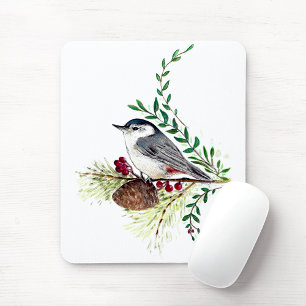 Beautiful Nuthatch Bird Mouse Pad