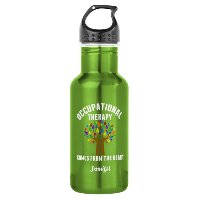 Beautiful Occupational Therapy Tree Quote 532 Ml Water Bottle (Front)