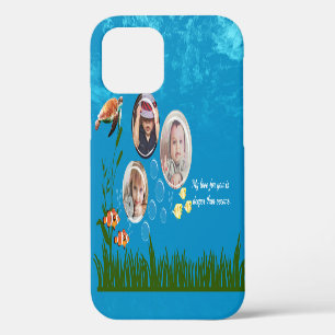 Beautiful Ocean Blue Tropical Fish Underwater iPhone 12 Case