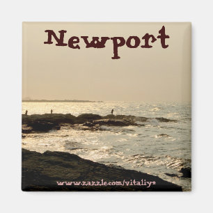 Beautiful ocean in Newport magnet design