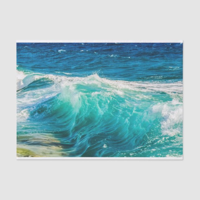 Beautiful Ocean Waves Tissue Paper (Front)