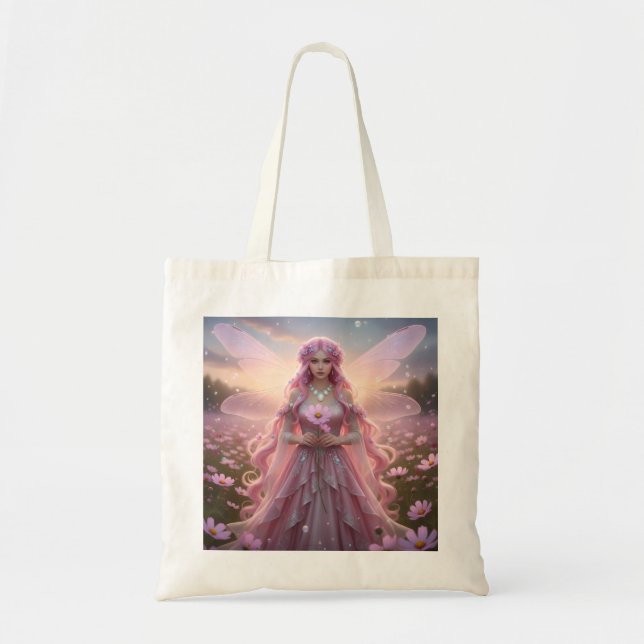 Beautiful October Opal Fairy Tote Bag (Front)