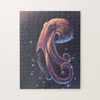 Beautiful octopus in the water jigsaw puzzle