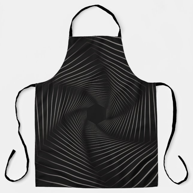 Beautiful of geometric line art abstract backgroun apron (Front)