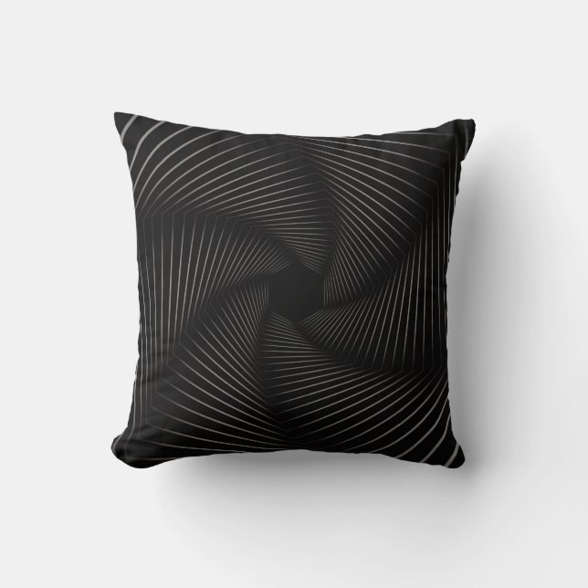 Beautiful of geometric line art abstract backgroun cushion (Front)