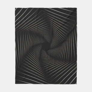 Beautiful of geometric line art abstract backgroun fleece blanket
