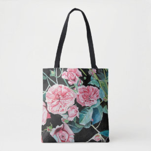 Beautiful Old Pink Roses Tote Bag