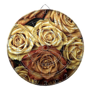 Beautiful Old Roses Dartboard