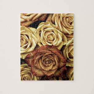 Beautiful Old Roses Jigsaw Puzzle