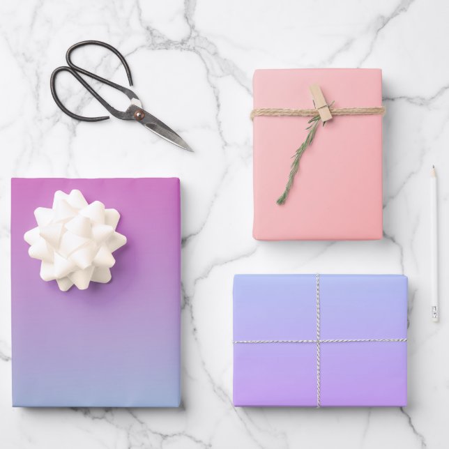 Beautiful Ombre  Wrapping Paper Sheet (Front)