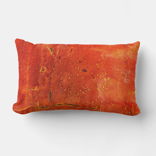 Beautiful orange rock design  Throw Pillow (Front)
