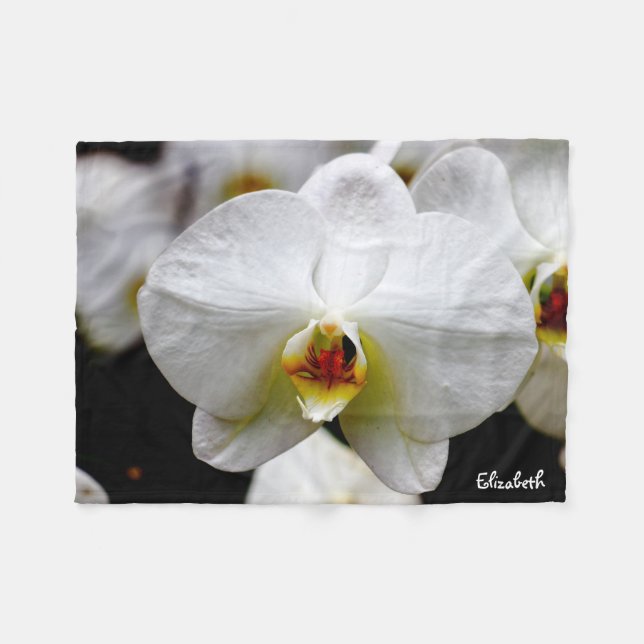 Beautiful Orchid Blanket (Front (Horizontal))