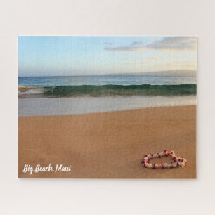 Beautiful Orchid Lei on Big Beach Maui Jigsaw Puzzle