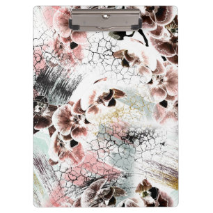 Beautiful orchid stylish clipboard
