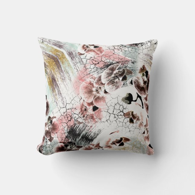 Beautiful orchid stylish cushion (Front)