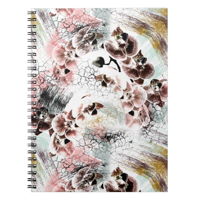 Beautiful orchid stylish notebook (Front)