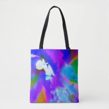 Beautiful orchid tote in bright colours