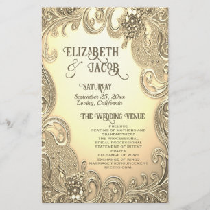 Beautiful Ornate Wedding Paper Sheet