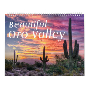 Beautiful Oro Valley large two page calendar