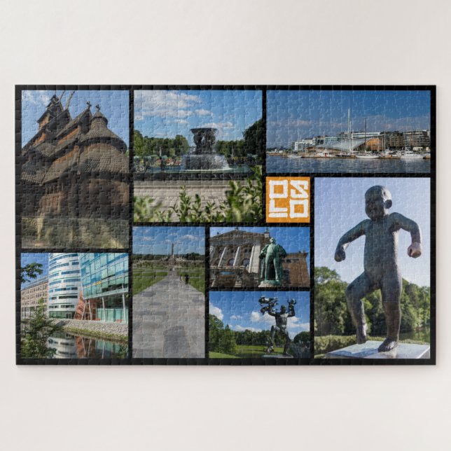 Beautiful Oslo. horizontal, Norway, Jigsaw Puzzle (Horizontal)