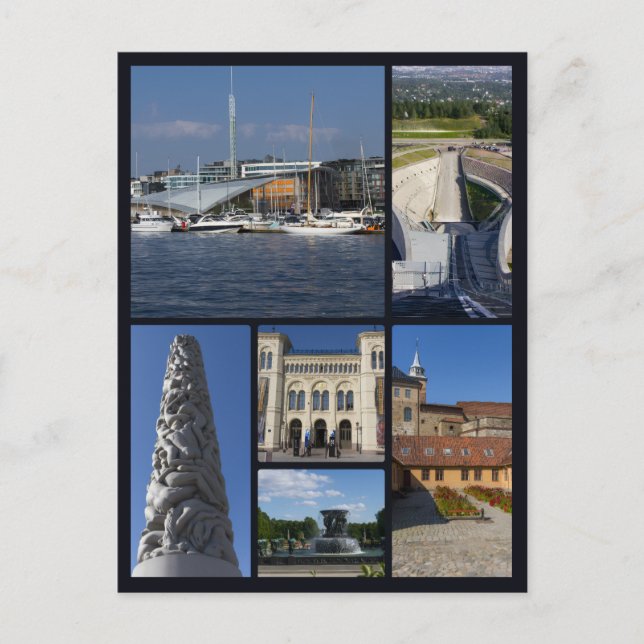 Beautiful Oslo, Norway,  Postcard (Front)