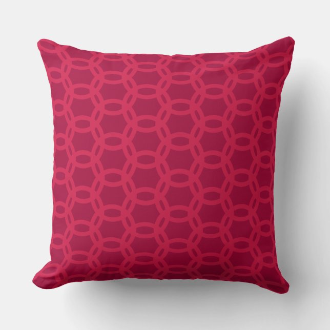 Beautiful Overlapping Circle Pattern Cushion (Front)