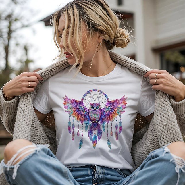 Beautiful Owl Dream Catcher T-Shirt (Creator Uploaded)