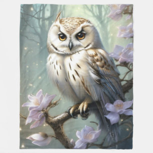 Beautiful Owl Fleece Blanket