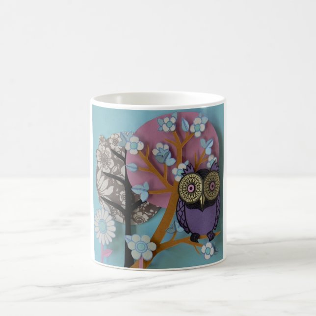 beautiful owl mug (Center)