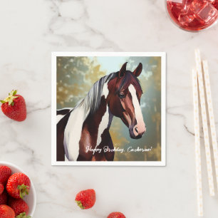 Beautiful Paint Horse Napkin