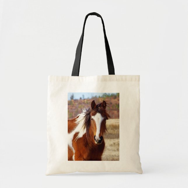 Beautiful Paint Horse Tote Bags (Front)