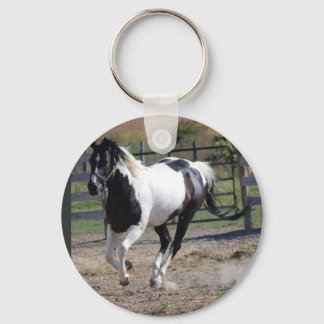 Beautiful Paint Pinto Horse Key Ring