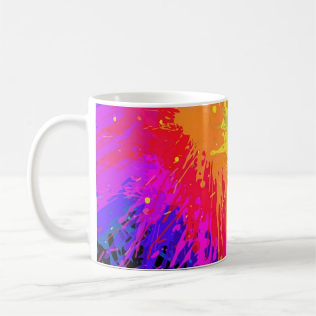 Beautiful Paint Splash Coffee Mug (Left)