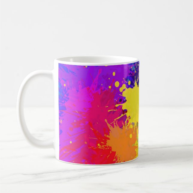 Beautiful Paint Splash Coffee Mug (Left)