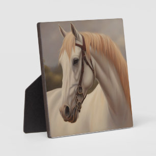Beautiful painting of horses plaque