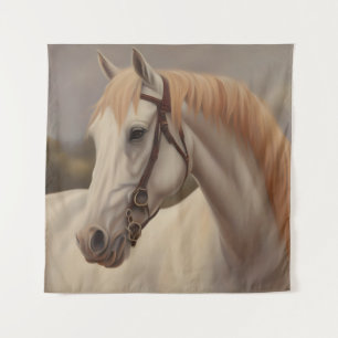 Beautiful painting of horses tapestry