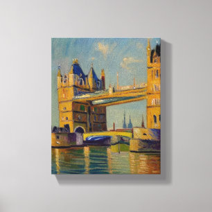 Beautiful painting of london Bridge Canvas Print