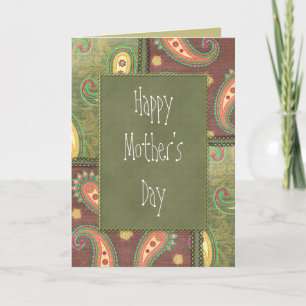 Beautiful Paisley Birthday design Card