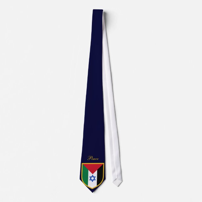 Beautiful Palestine & Israel Flag Tie (Front)