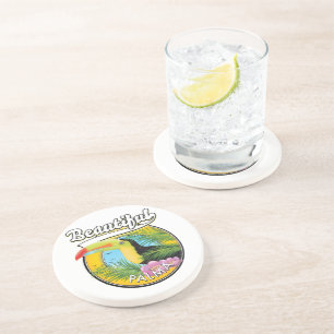 Beautiful Palma, toucan logo Coaster