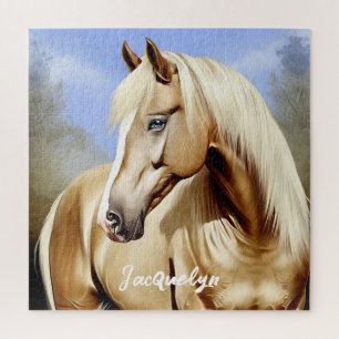 Beautiful Palomino Horse Jigsaw Puzzle