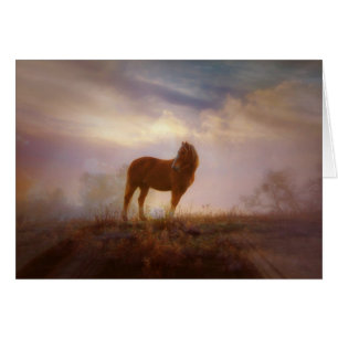 Beautiful Palomino Mustang Blank Note Card