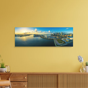 Beautiful Panorama View of Florida Coast Canvas Print