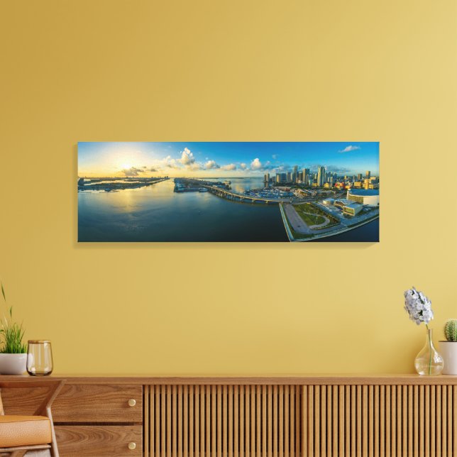 Beautiful Panorama View of Florida Coast Canvas Print (Insitu(LivingRoom))
