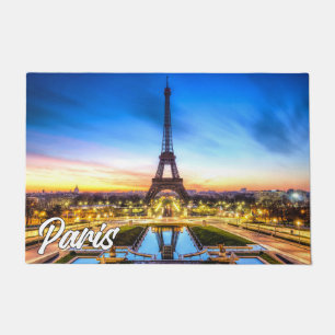 Beautiful Paris, France Eiffel Tower Doormat