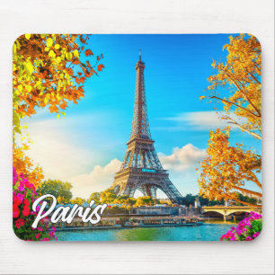 Beautiful Paris, France   Eiffel Tower Mouse Pad