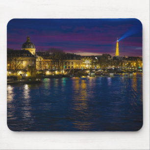 Beautiful Paris France Evening Skyline Mouse Pad