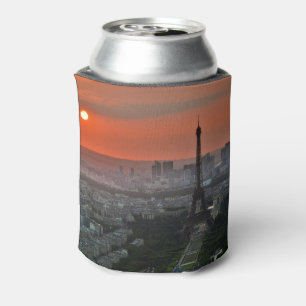 Beautiful Paris Sunset Can Cooler