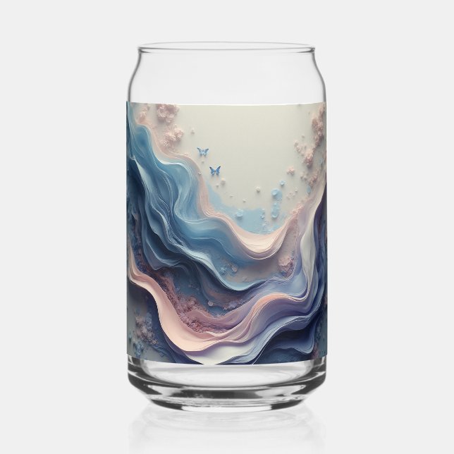 Beautiful Pastel Background – Soft Dreamy Design Can Glass (Back)